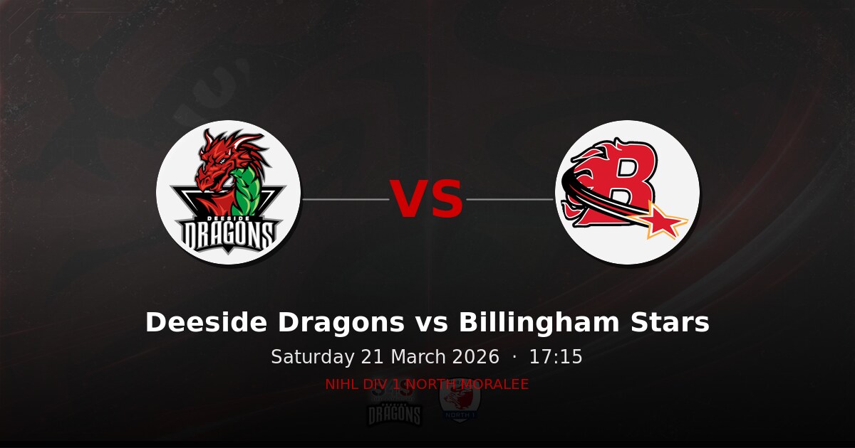 Deeside Dragons vs Billingham Stars