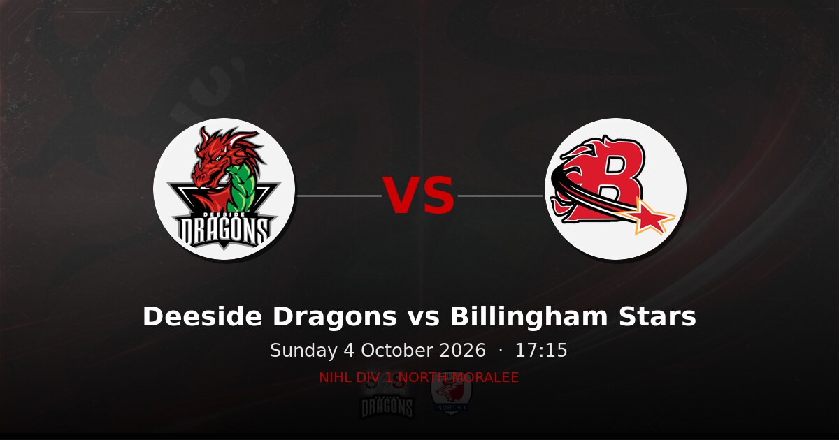 Deeside Dragons vs Billingham Stars