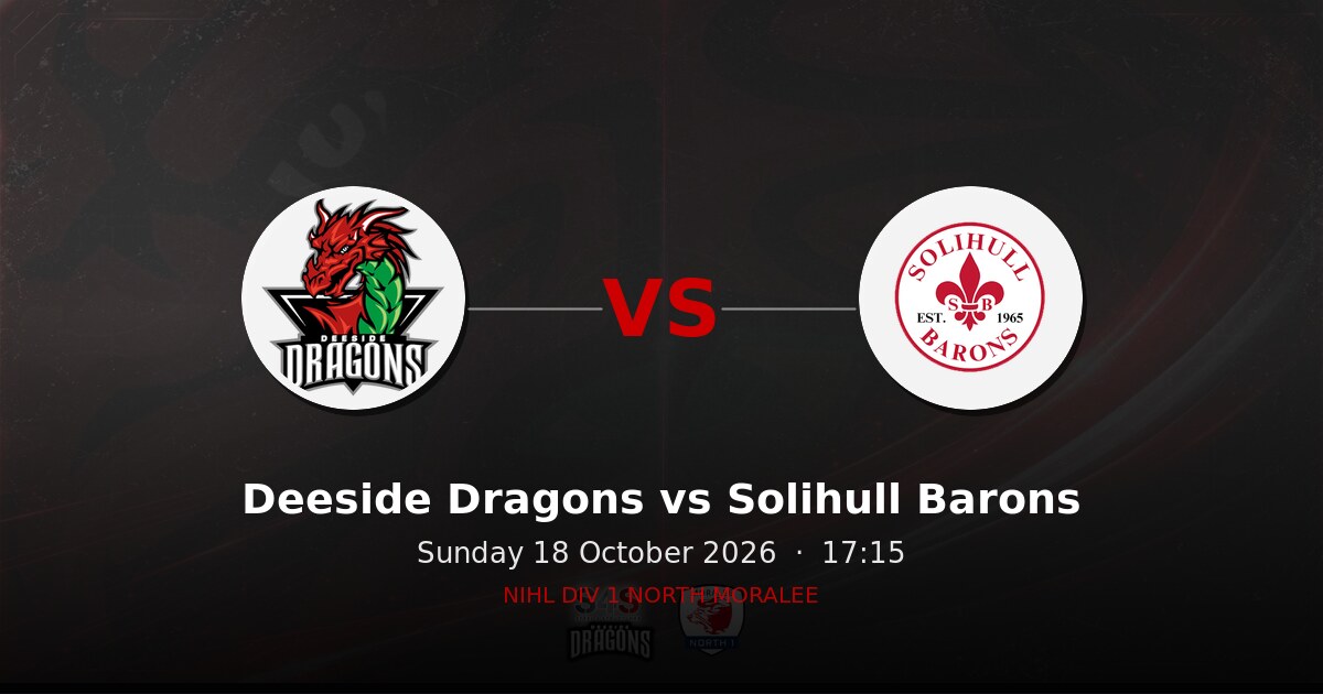 Deeside Dragons vs Solihull Barons